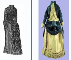 Visiting dress 1884-Mini Magic Pattern or Kit