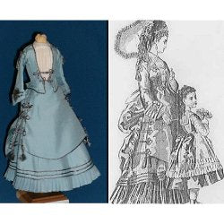 Promenade Dress 1873-Mini Magic Pattern or Kit