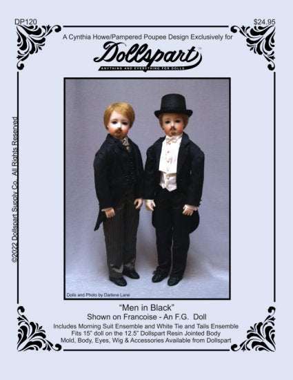 Men in Black Costume Pattern