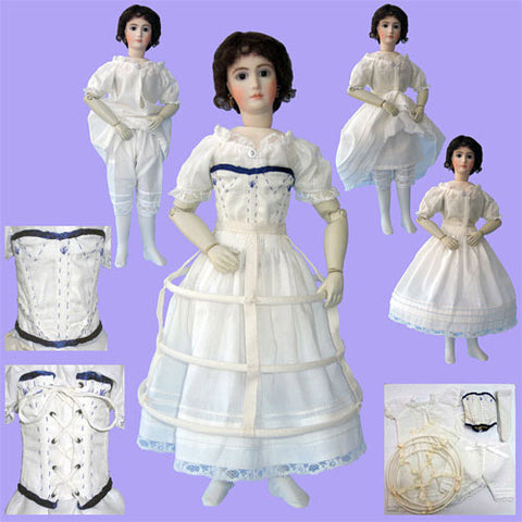 12 French Fashion Full Undergarment Ensemble