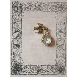 Bird Pin with Hanging Watch