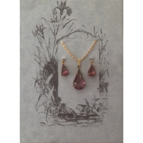 Amethyst Pendant Set