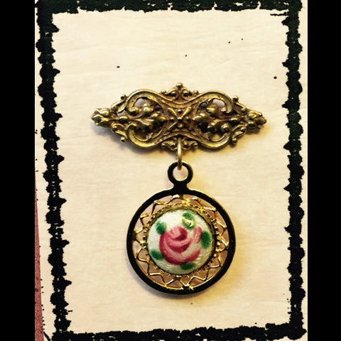 MossRose Enamel on Pin