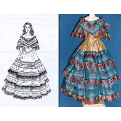 Fringed Evening Dress-Mini Magic Pattern or Kit