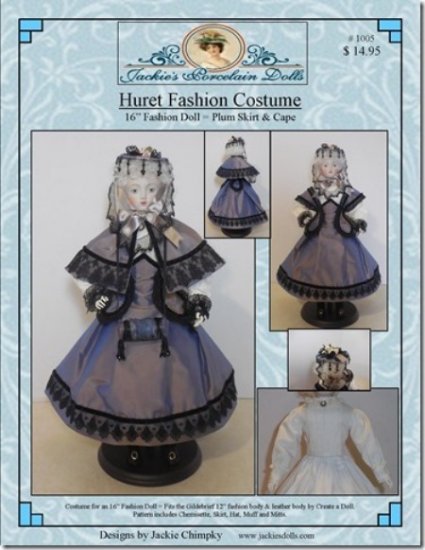 Huret Fashion Costume Plum Skirt & Cape