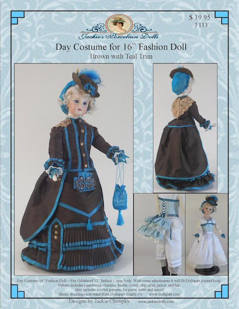 Day Costume for 16 French Fashion Doll
