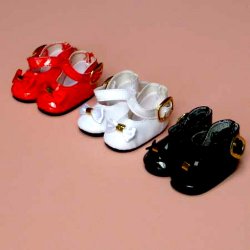 Top Quality Vinyl Shoes with Buckle and Bow