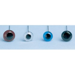 Glass Teddy Eyes on Wire